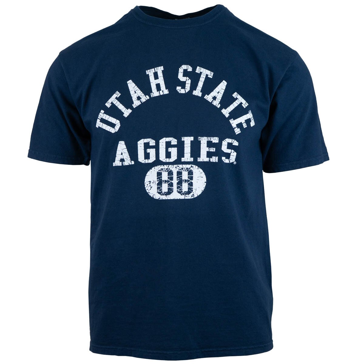 Utah state aggies 88 distressed navy unisex t-shirt